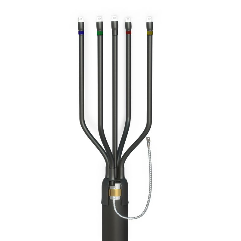 Муфта кабельная концевая до 1 кВ 5-х жильная ЗЭТАРУС 5 ПКВ(Н)Тпб-1 (70-120) с наконечниками (zeta21024) Клеммы, сжимы, разъемы
