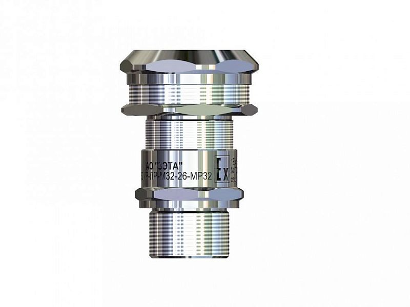 Ввод Ex-кабельный взрывозащищённый для металлорукава ЗЭТАРУС ГОФРОМАТИК ВКВ2МР-ЛР-G1 1/4-26-МР32 1Ex db e II Gb X (zeta32379) Кабельные вводы и штуцера